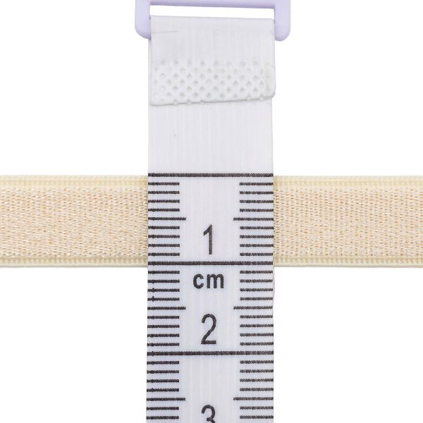 Резинка бельевая (бретелечная) 10.0 мм / 50 метров, шампань