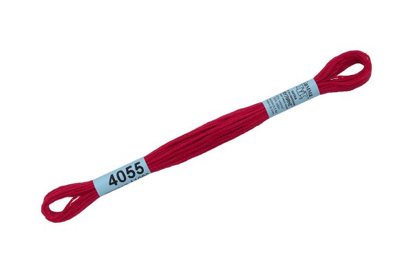 Мулине Gamma 100% хлопок, цв.4055 малиновый, 24 мотка по 8 метров