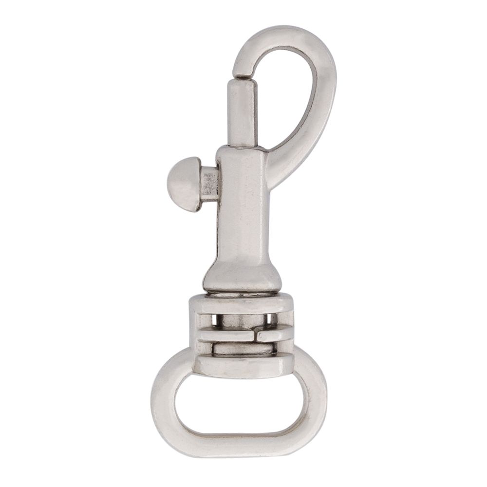 Карабин металл 10.0 мм (14х32 мм), цв.никель, 20 шт