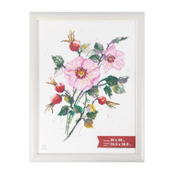 Рамка для картины (фото) пластик с оргстеклом 30х40 см, под белое дерево, Gamma ПРК-22