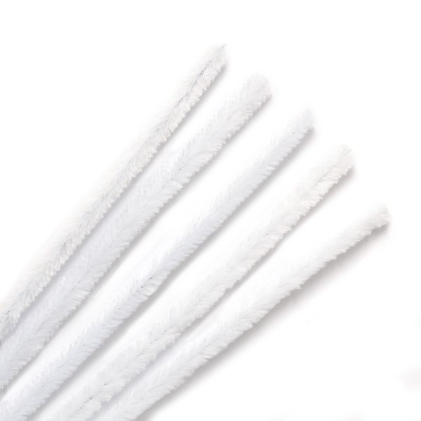 Синель-проволока, 12 мм / 30см, 15 штук, Astra&Craft (A-025 белый)