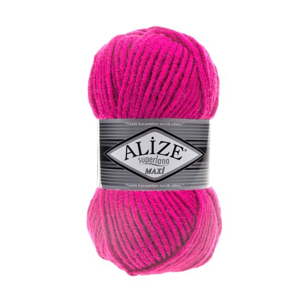 Пряжа Alize (Ализе) Superlana Maxi / уп.5 мот. по 100 г, 100 м, 149 фуксия, 364131-141