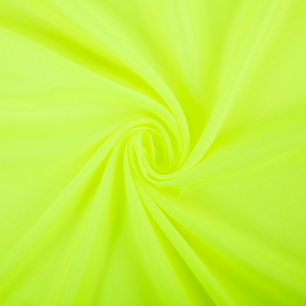Ткань подкладочная (таффета) 180Т, 57 г/м², 500х152 см, 501 люминесцентно-желтый, Gamma 180Т