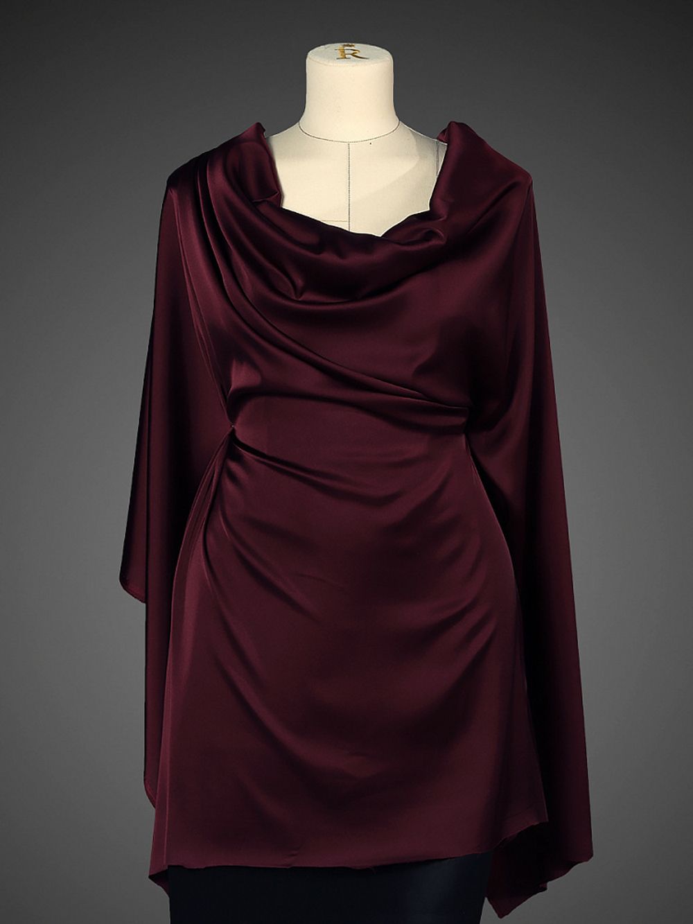 Шелк Армани 90 г/м², 150 см / 25 метров, TBYArm-117, цв.117 бордо (сливовое вино)