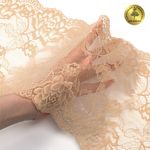 Кружево бельевое эластичное 180 мм / 25 м, цв.S180 бежевый, Kruzhevo