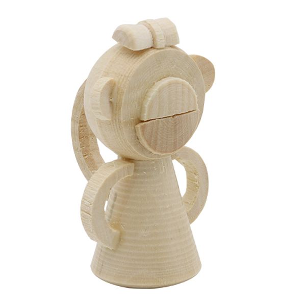 Заготовка из дерева Фигурка Обезьяна, 5 см, 1 шт