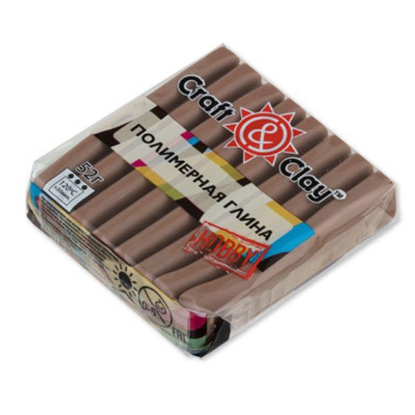 Полимерная глина 52 г, 1024 какао, Craft&Clay CCH