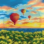 Алмазная (кристальная) мозаика Фрея, Воздушные шары, 20х20 см