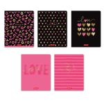 Тетрадь ученическая общая, тиснение фольгой A5+ 48 л. на скобе 65 г/м², белизна 100%, 10 шт, линия в термоусадочной пленке, 000311 My Love, Светоч 48ТСК5_6_3_2