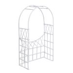 Миниатюра кукольная: Металлическая арка, белая 7,8х3,8х14,8см, Астра