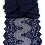 Кружево бельевое эластичное 230 мм / 10 м, 8036, цв.S919 т.синий, Kruzhevo