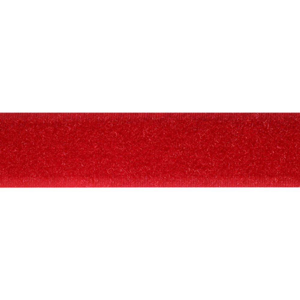 Лента контактная липучка (велкро) пришивная 20 мм / 25 метров, 41 красный, /петля/, кач.&quot;A&quot;