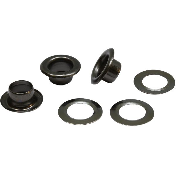 Люверсы металл ⌀_6.0 мм (внутр.), чер.никель, 100 шт, S090808, BIG