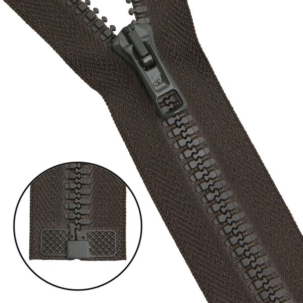 Молния трактор Arta Т6 (6 мм) 1 зам., разъем., 85 см, цв. 175 т.хаки, уп.5 шт