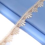 Кружево гипюр (плетёное) 30 мм / 13.7 метров, (интерьерное) бежевый, 3AR2339