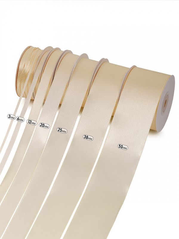 Лента атласная 1-сторонняя 50.0 мм / 22.5±1 метра, 3004 св.кремовый, Magic4Hobby