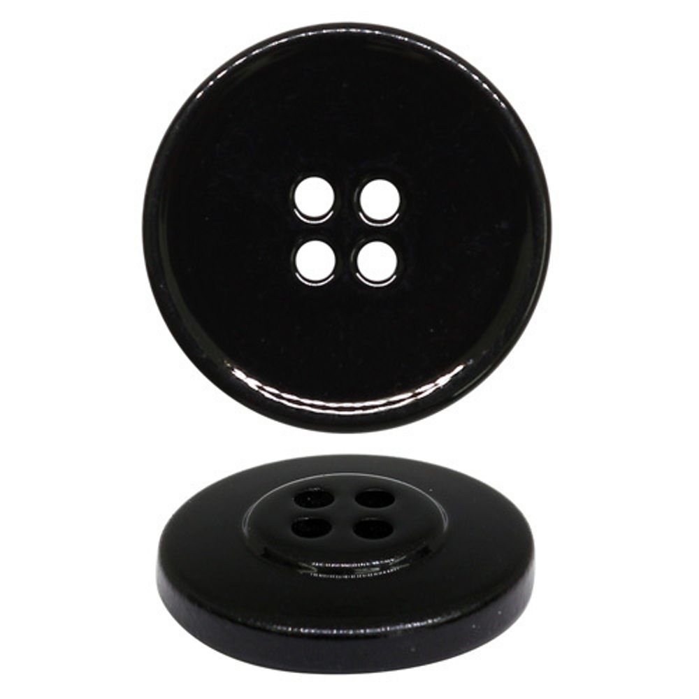 Пуговицы 4 прокола 24L=15 мм, (blk-01 (черный)) CB, 72 шт, S090081