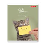 Тетрадь ученическая общая, A5+ 96 л. на скобе 60 г/м², белизна 100%, 5 шт, клетка в термоусадочной пленке, 000790 Улыбмяус, Светоч 96ТЕТк-001