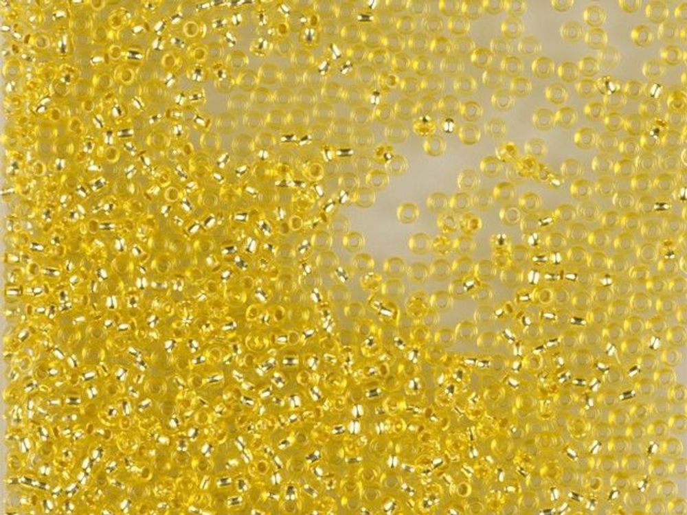 Бисер Preciosa прозрачный цв. с серебр.центром 10/0 (2.3 мм), 1х50г, цв. 08286