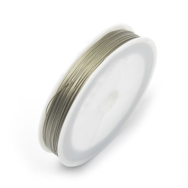 Ювелирный тросик (ланка) 0,38мм, ЮТ.0.38, цв.серебро 100м