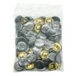 Часть кнопки Альфа (S-образная) ⌀17 мм (A-часть), 5/17 BRASS черн. никель, 100 шт