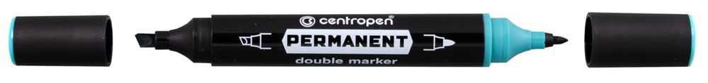Маркер PERMANENT DOUBLE MARKER 1666/1 1мм,1-4 мм, 10 шт, 1666/1 зеленый, Centropen 1666/1