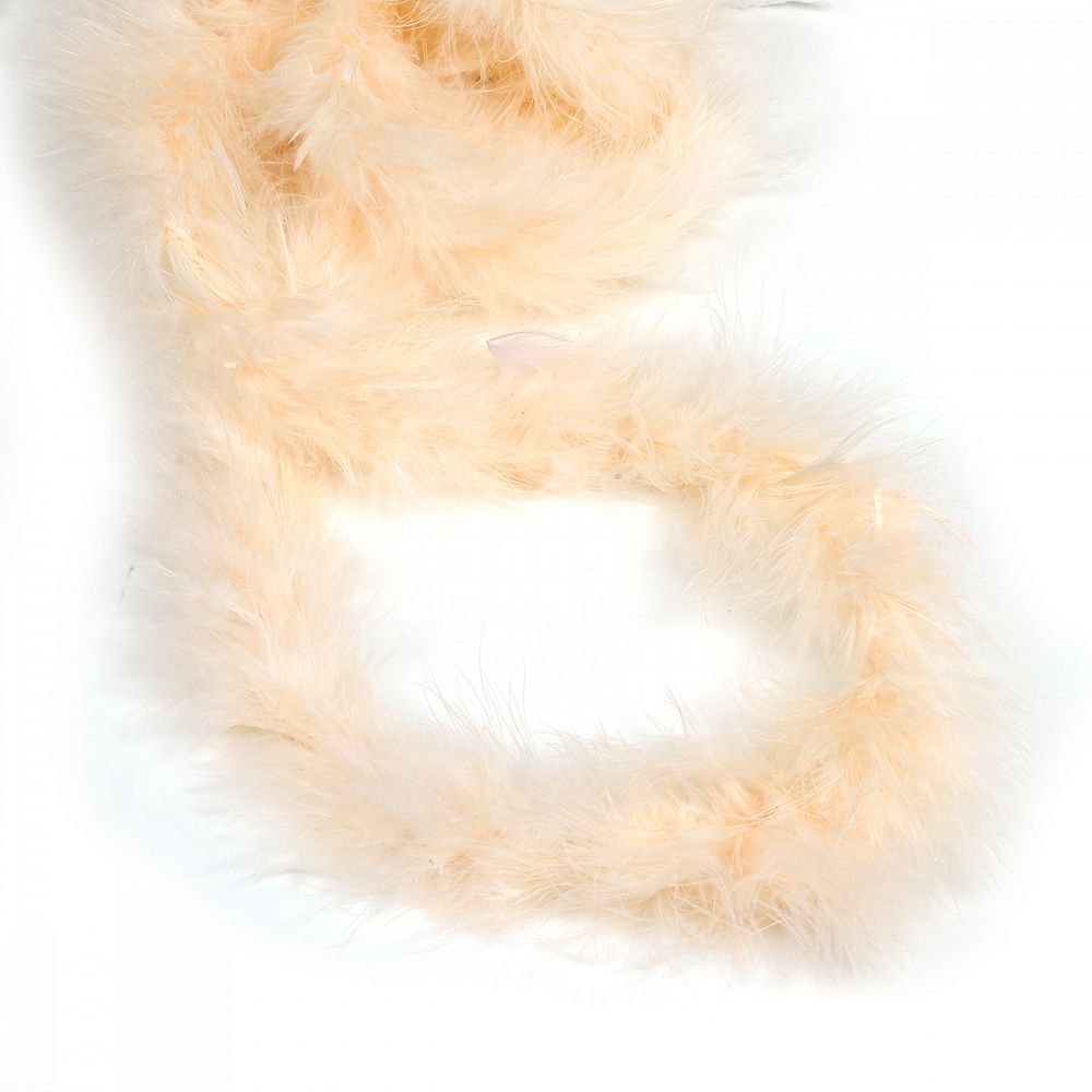 Боа из пуха 2 метра, 15±3г, FBY-18-122, цв.кремовый