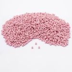 Бусины пластик 5х6 мм, цилиндр, 500 г, 002 розовый, Astra&Craft (7739890/7739298) 2141