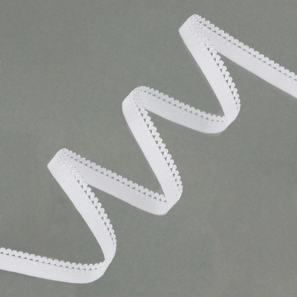 Резинка бельевая (ажурная) 10.0 мм / 25 метров, белый-3, Blitz DT-12