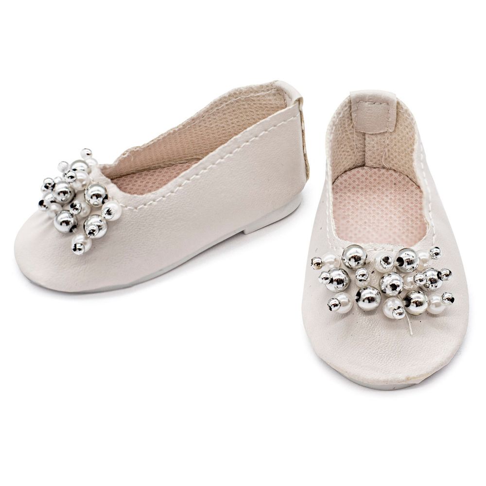 Туфельки 7,5х4х3,5см, пара (белый), DSS8270