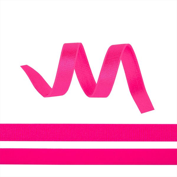 Резинка бельевая (бретелечная) 10.0 мм / 25 метров, арт.RBB05 розовый неон A1402