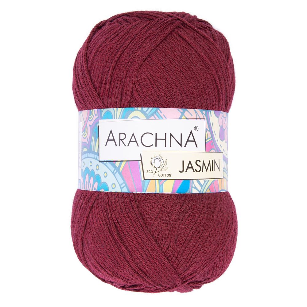 Пряжа Arachna Jasmin / уп.5 мот. по 100г, 250м, 159 винный