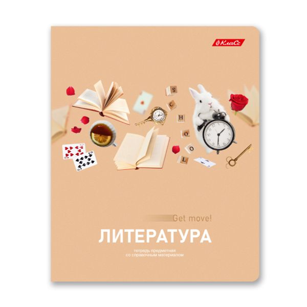 Тетрадь со справочным материалом Полёт идей, A5+ 48 л. на скобе 60 г/м², белизна 90%, 10 шт, линия, 000496 Литература, Светоч 48ТПСКп5_0_2_2