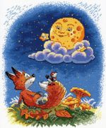 Набор для вышивания нитками МП Студия, Ночные беседы, 24х20 см