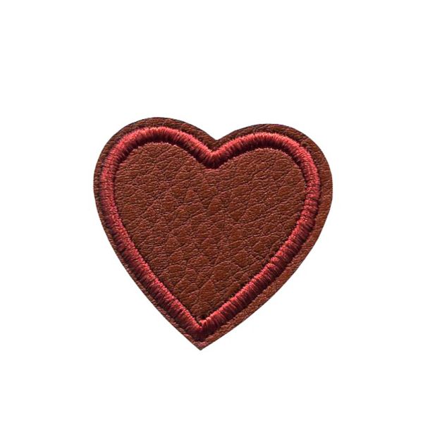 Термоаппликация Сердце иск.кож.шер.верб. 2 шт Prym