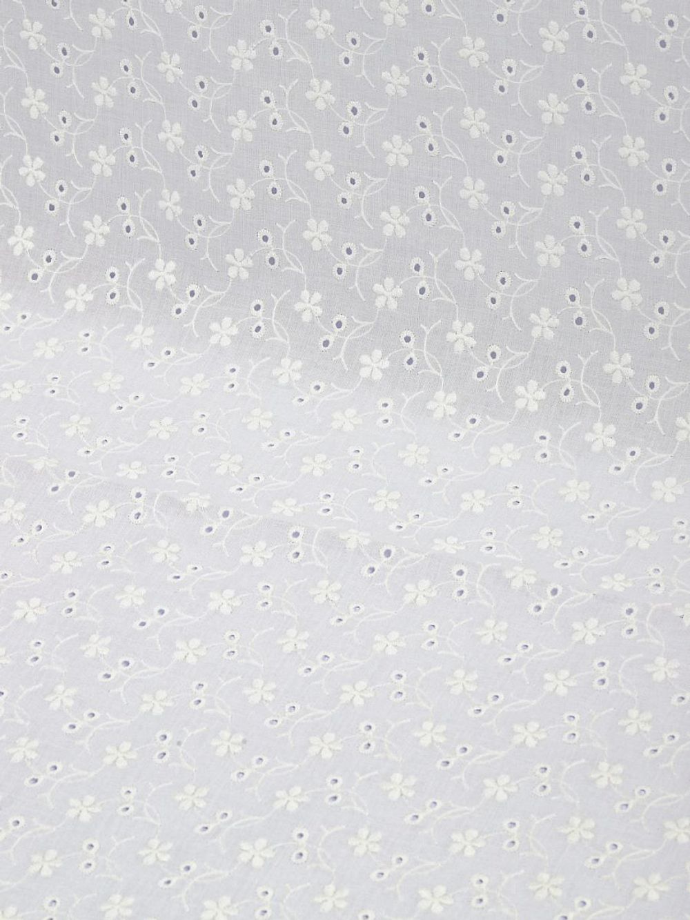 Ткань шитьё (прошва) 100 г/м², 150 см / 2 метра, TBY.Emb.8067.1.2, цв.01 белый