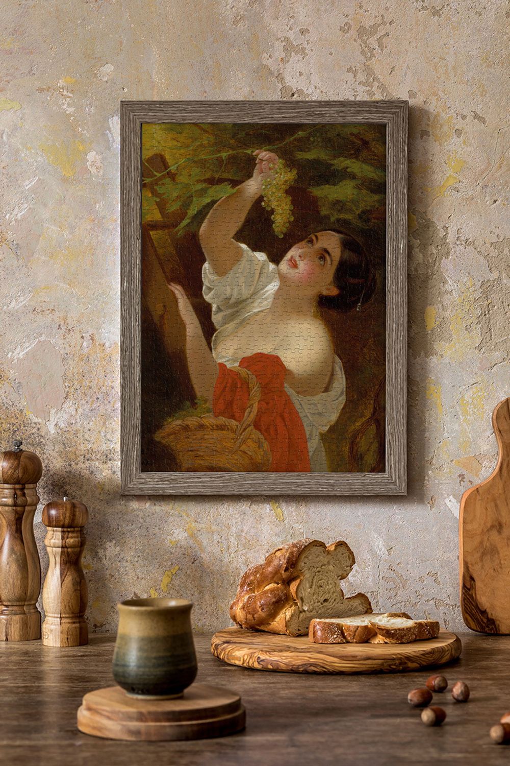 Пазл 500 элементов, Третьяковская галерея, Брюллов К. П. Итальянский полдень (Итальянка, снимающая виноград). 1831 (?), Фрея GTG-PZL-500/01