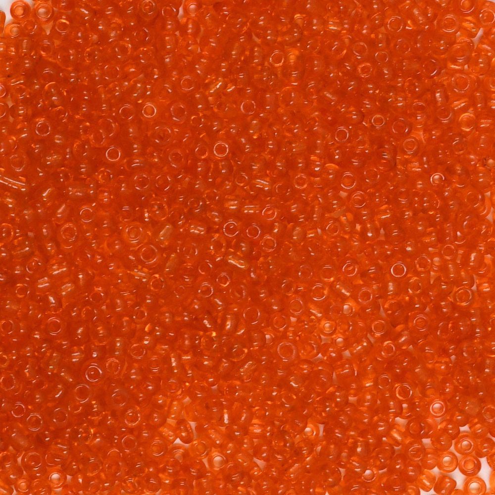 Бисер Astra&amp;Craft 11/0 (2.1 мм), 200 г (10х20 г), цв. 9В т. оранжевый/прозрачный
