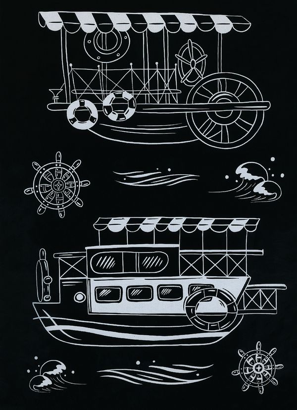 Набор для творчества Гравюра-блокнот Транспорт, 14х20 см, Hobbius GHPB-04