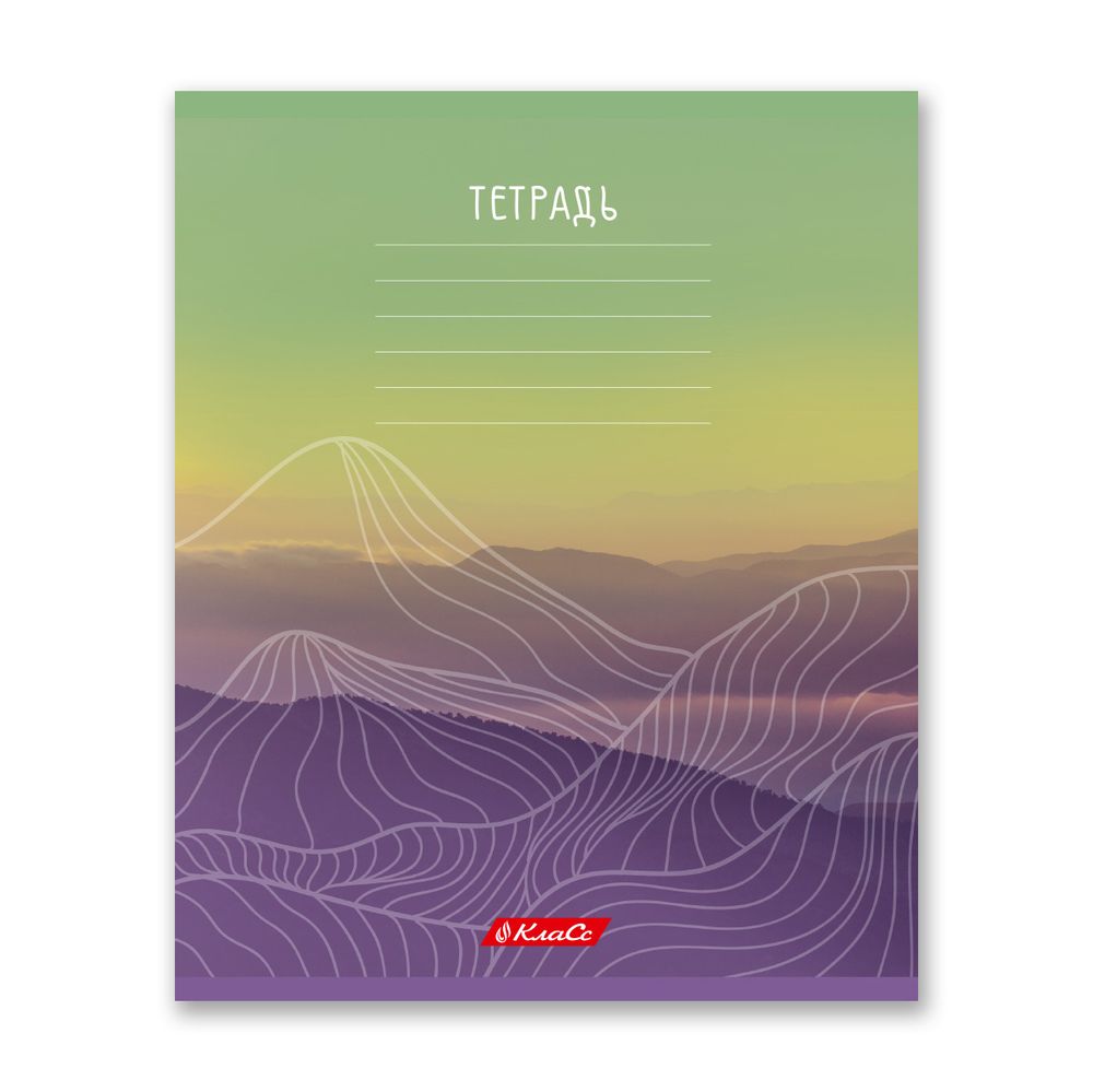 Тетрадь ученическая школьная A5+ 24 л. на скобе 65 г/м², белизна 100% 30 шт, клетка, 000377 Родные просторы, Светоч 24ТСКд5_1_3_1