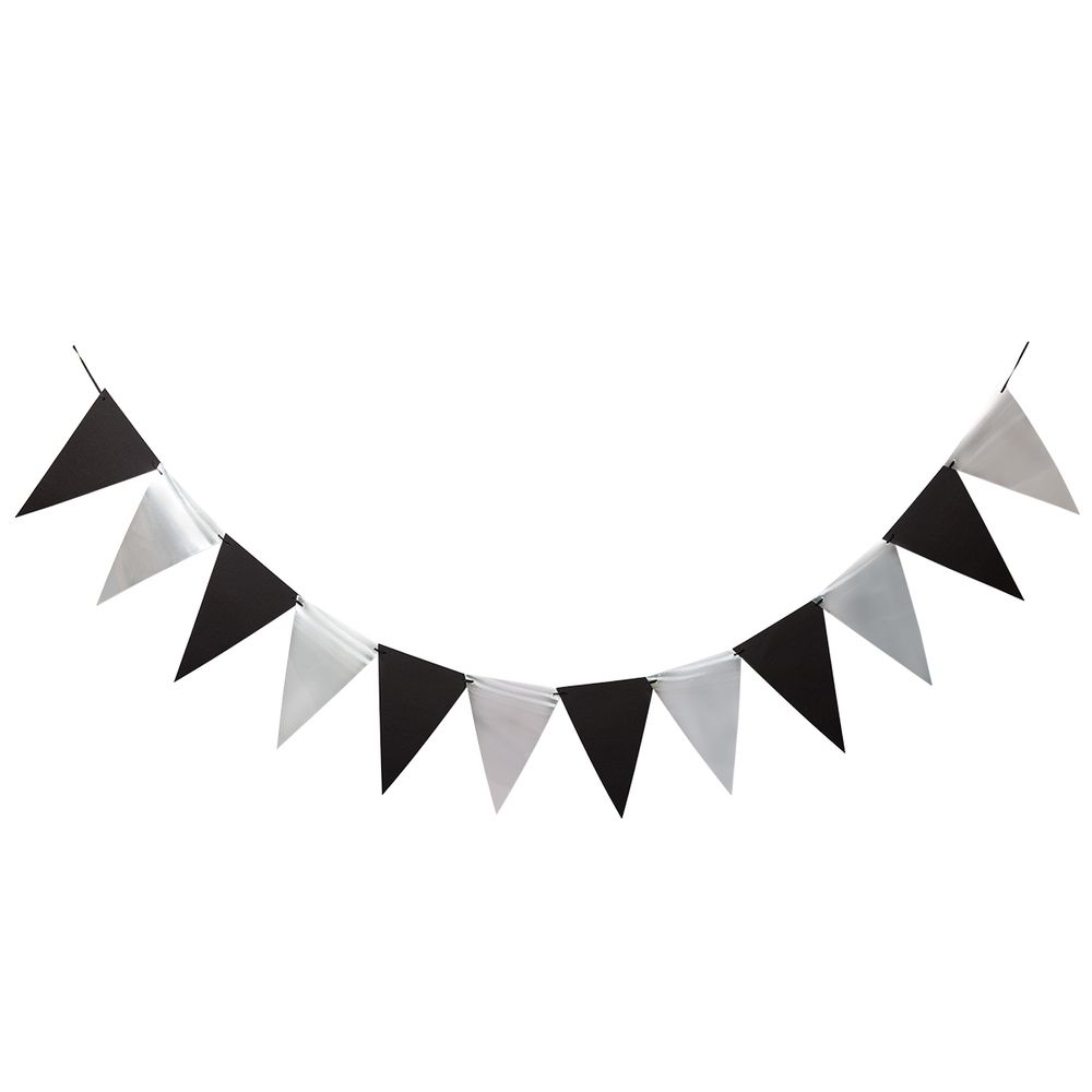 Гирлянда-растяжка 3 м, №02_черный/ серебро, Boomzee GBZ-03