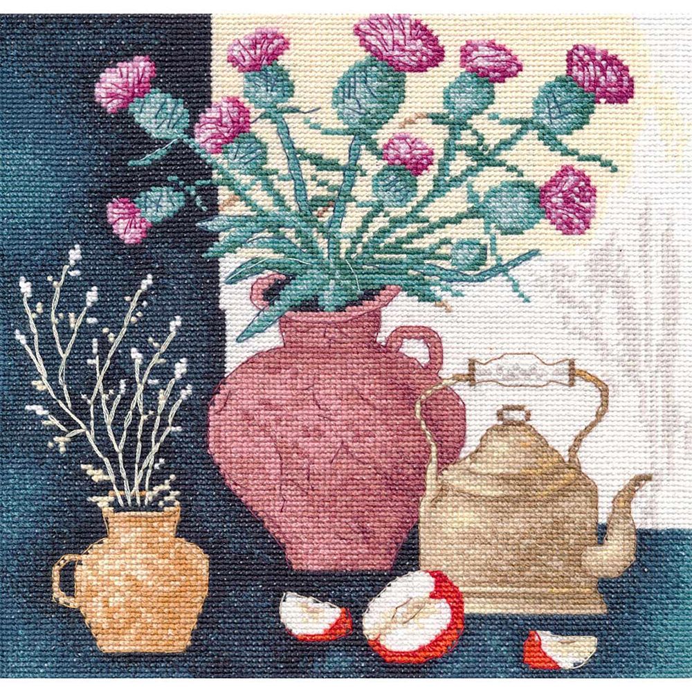 Набор для вышивания нитками Овен, Осенние мотивы -2 20х20см