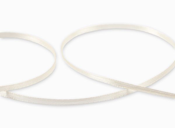 Лента атласная 2-сторонняя 3.0 мм / 91.4±2 метра, 042 молочный, Gamma AL-3P