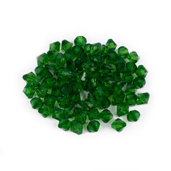 Бусины акрил 9х10 мм, 25 г (80±3 шт), 175 зеленый, Zlatka ARO-1