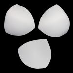 Бельевые чашечки для бюстгальтера треугольные б/уст., с равном. наполн., (8300), разм.40, 10 пар, 01-белый