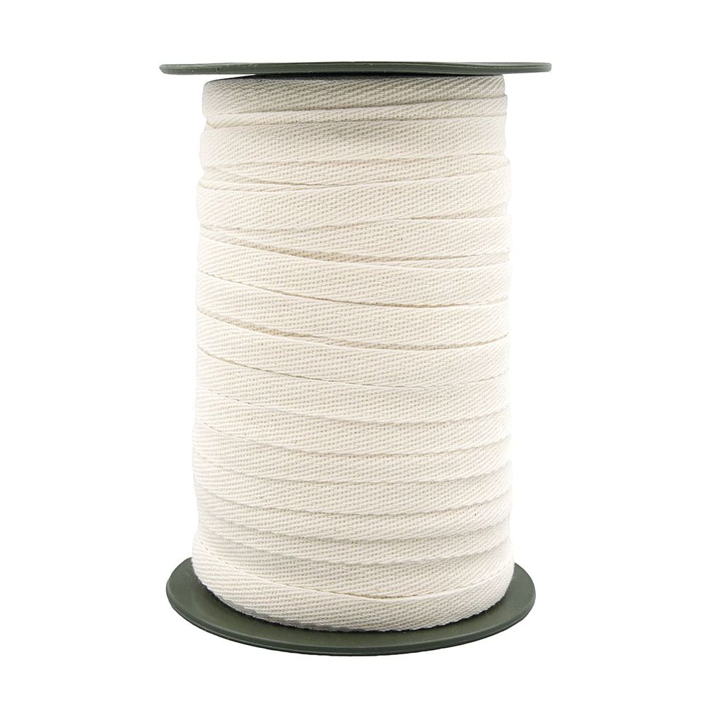 Тесьма (лента) киперная (100 х/б) 10 мм / 100 метров, суровый