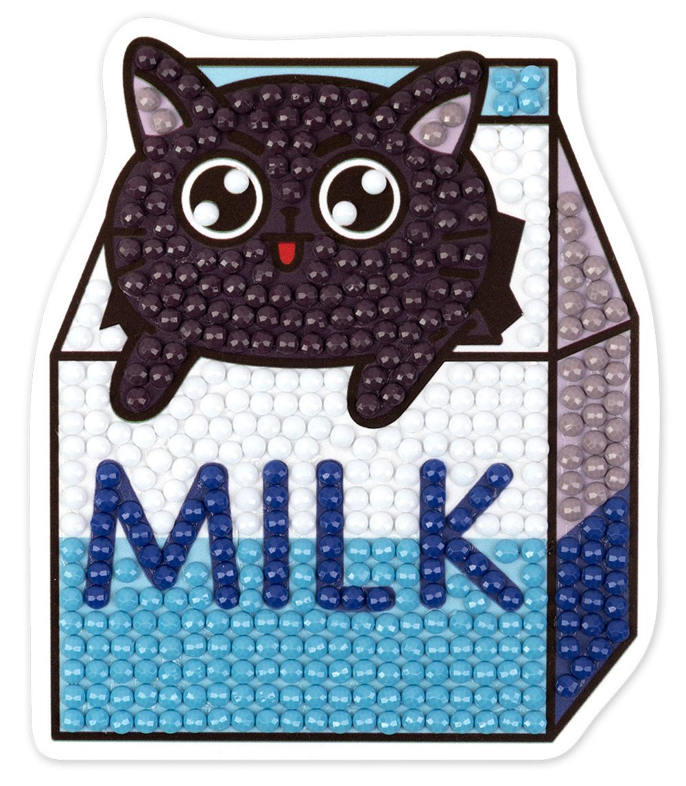 Алмазная (кристальная) мозаика Фрея ALVM-083, магнит МолоКот, 7.5х8.5 см