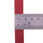 Тесьма (лента) киперная 15 мм / 50 метров, 3 г/м, 100% полиэфир, 27 красный