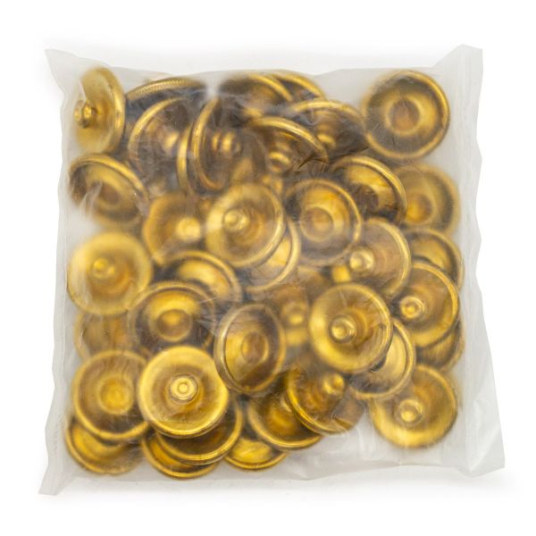 Кнопка клямерная ⌀28.0 мм, золото, (1 часть к S090660), (ЧАСТЬ C), 50 шт, S090659, BIG