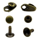 Крючки обувные 19 мм, латунь, 20 шт